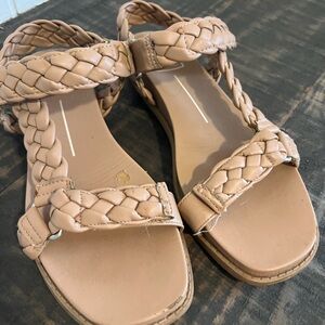 Dolce Vita Braided Sandals in Cream